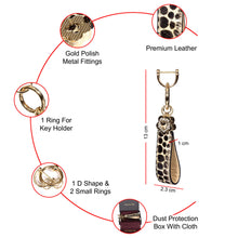 Load image into Gallery viewer, Sassora Luxury Key Chain – Genuine Hairon Leather