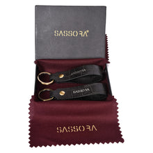 Load image into Gallery viewer, Sassora Premium Leather Keychain Key Ring Holders Anniversary Gift, Birthday Gift For All - Pack Of 2