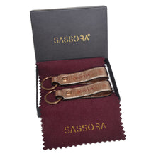 Load image into Gallery viewer, Sassora Premium Leather Key Chain Anniversary Gift, Birthday Gift For All - Pack Of 2