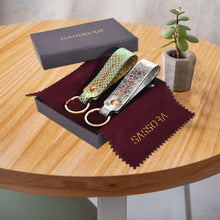 Load image into Gallery viewer, Sassora Genuine Leather Keychain Key Ring Holders Anniversary Gift, Birthday Gift For All - Pack Of 2