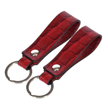 Load image into Gallery viewer, Sassora Premium Leather Keychain Holders Anniversary Gift, Birthday Gift For All - Pack Of 2