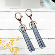 Load image into Gallery viewer, Sassora Premium Genuine Leather Tassel Fringe Keychain Gift Set - Pack Of 2