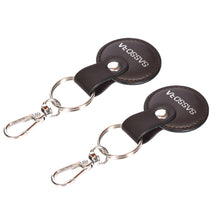 Load image into Gallery viewer, Sassora Premium Leather Round Shape Key Holder Gift Set - Pack Of 2