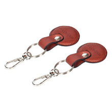 Load image into Gallery viewer, Sassora Premium Leather Round Shape Key Holder Gift Set - Pack Of 2