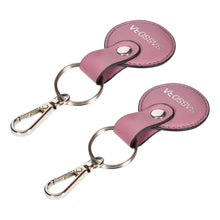 Load image into Gallery viewer, Sassora Premium Leather Round Shape Key Holder Gift Set - Pack Of 2