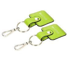 Load image into Gallery viewer, Sassora Premium Leather Squire Shape Key Holder Gift Set - Pack Of 2