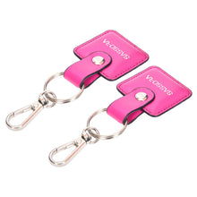 Load image into Gallery viewer, Sassora Premium Leather Squire Shape Key Holder Gift Set - Pack Of 2