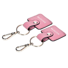 Load image into Gallery viewer, Sassora Premium Leather Squire Shape Key Holder Gift Set - Pack Of 2