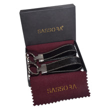 Load image into Gallery viewer, Sassora Hairon Leather Regular Key Holder Gift Set - Pack Of 2