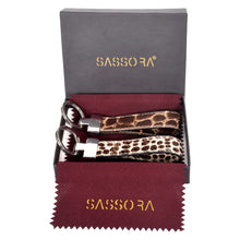 Load image into Gallery viewer, Sassora Hairon Leather Regular Key Holder Gift Set - Pack Of 2