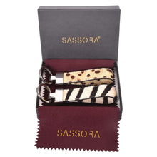 Load image into Gallery viewer, Sassora Hairon Leather Regular Key Holder Gift Set - Pack Of 2