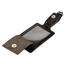 Load image into Gallery viewer, Sassora Premium Genuine Leather Luggage Tag with Privacy Flap & Detachable Buckle Strap