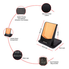 Load image into Gallery viewer, Sassora Genuine Leather Phone Stand – Medium, Rectangle, Unisex