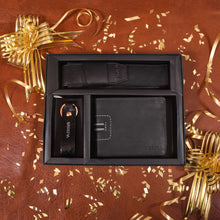 Load image into Gallery viewer, Sassora Premium Leather Men's Wallet, Keychain & Pen Case Combo For Every Occasion (Pack Of 3)