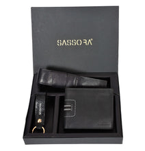 Load image into Gallery viewer, Sassora Premium Leather Men's Wallet, Keychain & Pen Case Combo For Every Occasion (Pack Of 3)