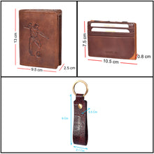 Load image into Gallery viewer, Sassora Premium Leather Valentine Gift Combo Of Wallet, key ring & card holder for boys (Pack Of 3)