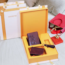 Load image into Gallery viewer, Sassora Premium Leather Valentine Gift Combo Of Wallet, key ring & card holder for boys (Pack Of 3)