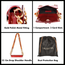 Load image into Gallery viewer, Sassora Patent Leather Girl Mini Sling Bag