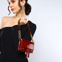 Load image into Gallery viewer, Sassora Patent Leather Girl Mini Sling Bag