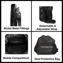Load image into Gallery viewer, Sassora Pure Leather iPhone 12 Compatible Sling Bag