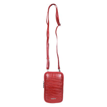 Load image into Gallery viewer, Sassora Genuine Leather iPhone Max Size Compatible Mobile Sling Bag