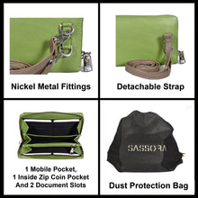 Load image into Gallery viewer, Sassora Premium Leather Multicolor Ladies Mobile Sling Purse