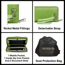 Load image into Gallery viewer, Sassora Premium Leather Women Mobile Sling RFID Purse
