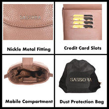 Load image into Gallery viewer, Sassora Premium Leather Mobile Sling Bag For Girls