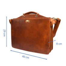 Load image into Gallery viewer, Sassora Premium Leather Office Messenger Bag