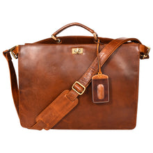 Load image into Gallery viewer, Sassora Premium Leather Office Messenger Bag