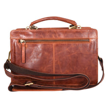 Load image into Gallery viewer, Sassora Premium Leather Unisex Small Messenger Bag