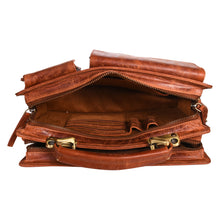 Load image into Gallery viewer, Sassora Premium Leather Unisex Small Messenger Bag