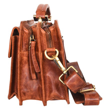 Load image into Gallery viewer, Sassora Premium Leather Unisex Small Messenger Bag