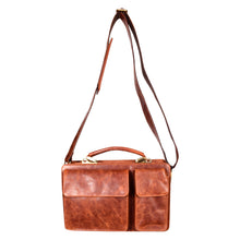 Load image into Gallery viewer, Sassora Premium Leather Unisex Small Messenger Bag