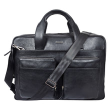 Load image into Gallery viewer, Sassora Premium Leather Men's Office Laptop Messenger Bag