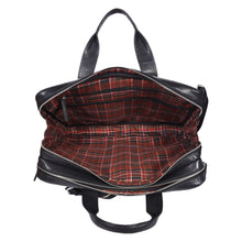 Load image into Gallery viewer, SASSORA Genuine Leather Messenger Bag for Men | 17 Inch Laptop Sleeve | Multiple Zip Compartments | Office & Travel Briefcase