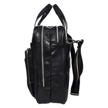 Load image into Gallery viewer, SASSORA Genuine Leather Messenger Bag for Men | 17 Inch Laptop Sleeve | Multiple Zip Compartments | Office & Travel Briefcase