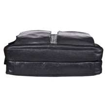 Load image into Gallery viewer, SASSORA Genuine Leather Messenger Bag for Men | 17 Inch Laptop Sleeve | Multiple Zip Compartments | Office & Travel Briefcase