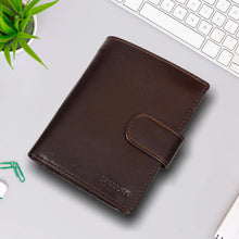 Load image into Gallery viewer, Sassora Genuine Leather Brown RFID Protected Large Notecase