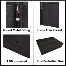 Load image into Gallery viewer, Sassora Genuine Leather RFID Protected Large Bi-Fold Men's Notecase