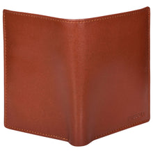 Load image into Gallery viewer, Sassora Genuine Leather Brown RFID Protected Large Bi-Fold Notecase