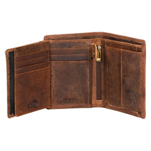 Load image into Gallery viewer, Sassora Pure Leather RFID Notecase Wallet – Animal Pattern Embossed