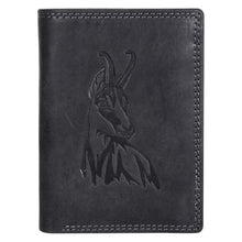 Load image into Gallery viewer, Sassora Genuine Leather RFID Animal Embossed Design Large Notecase