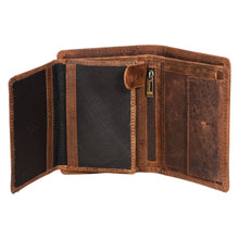 Load image into Gallery viewer, Sassora Genuine Leather RFID Animal Embossed Design Large Notecase