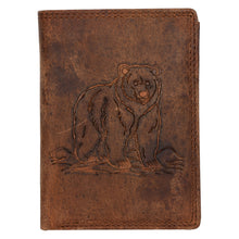 Load image into Gallery viewer, Sassora Premium Leather RFID Animal Embossed Pattern Notecase Wallet