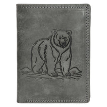 Load image into Gallery viewer, Sassora Premium Leather RFID Animal Embossed Pattern Notecase Wallet