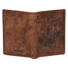 Load image into Gallery viewer, Sassora Genuine Leather RFID Animal Embossed Pattern Notecase Wallet