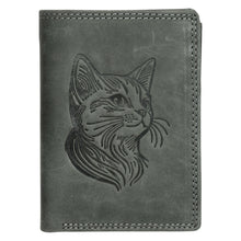 Load image into Gallery viewer, Sassora Genuine Leather RFID Animal Embossed Pattern Notecase Wallet