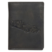Load image into Gallery viewer, Sassora Pure Leather RFID Car Embossed Pattern Notecase Wallet
