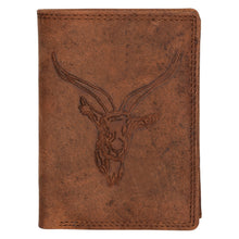 Load image into Gallery viewer, Sassora Premium Leather RFID Animal Embossed Pattern Large Notecase